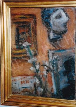  Czóbel Béla - Műtermi csendélet barkával; olaj, vászon; Jelezve balra lent: Czóbel; Fotó: Kieselbach Tamás